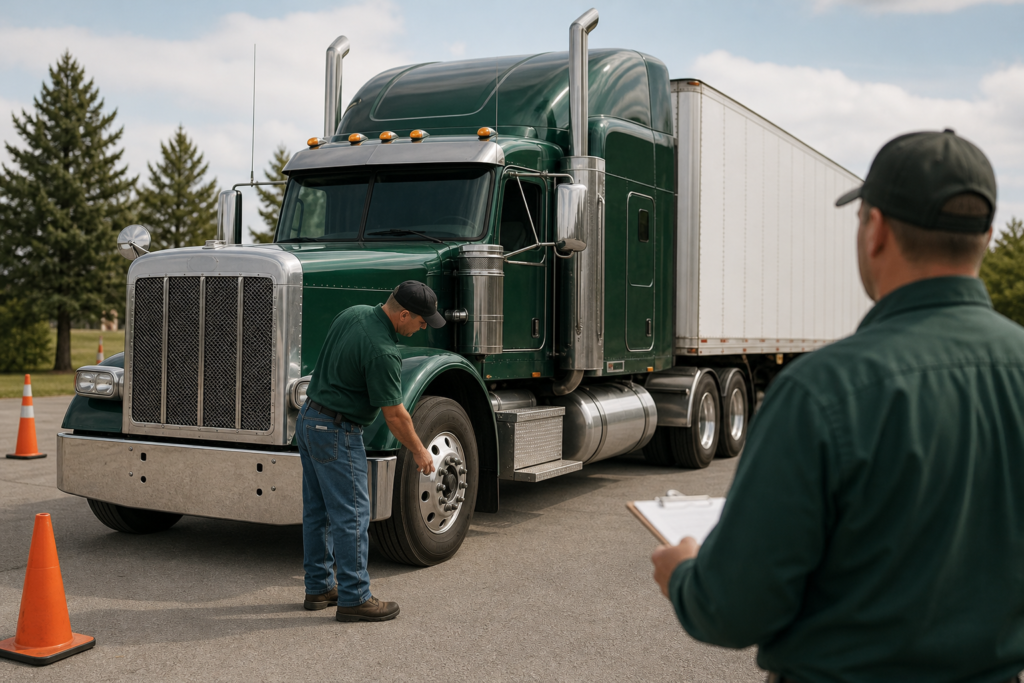 Preparing for the CDL Skills Test: Inspection and Vehicle Control